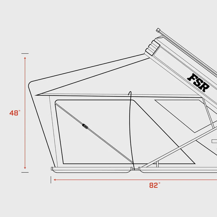 rooftop tent with integrated storage pockets