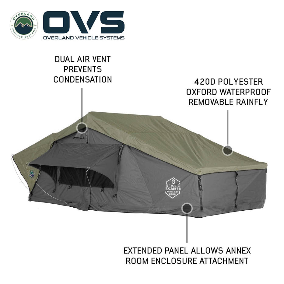 OVS durable extended roof tent