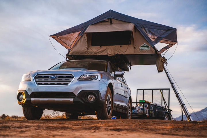 Rugged rooftop camping tent
