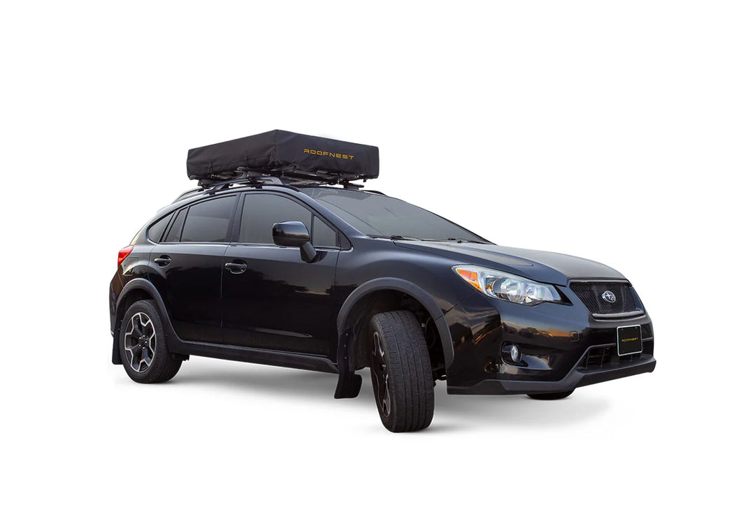 Compact rooftop tent for camping