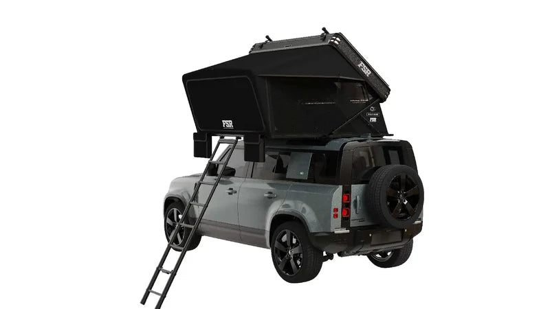 rooftop tent with weather resistant shell