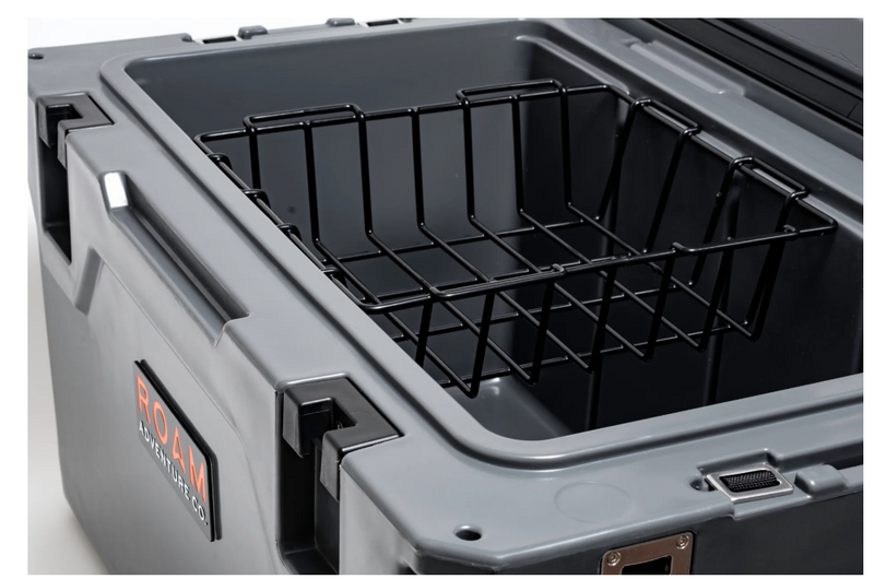 overland junction cooler with tray for camping