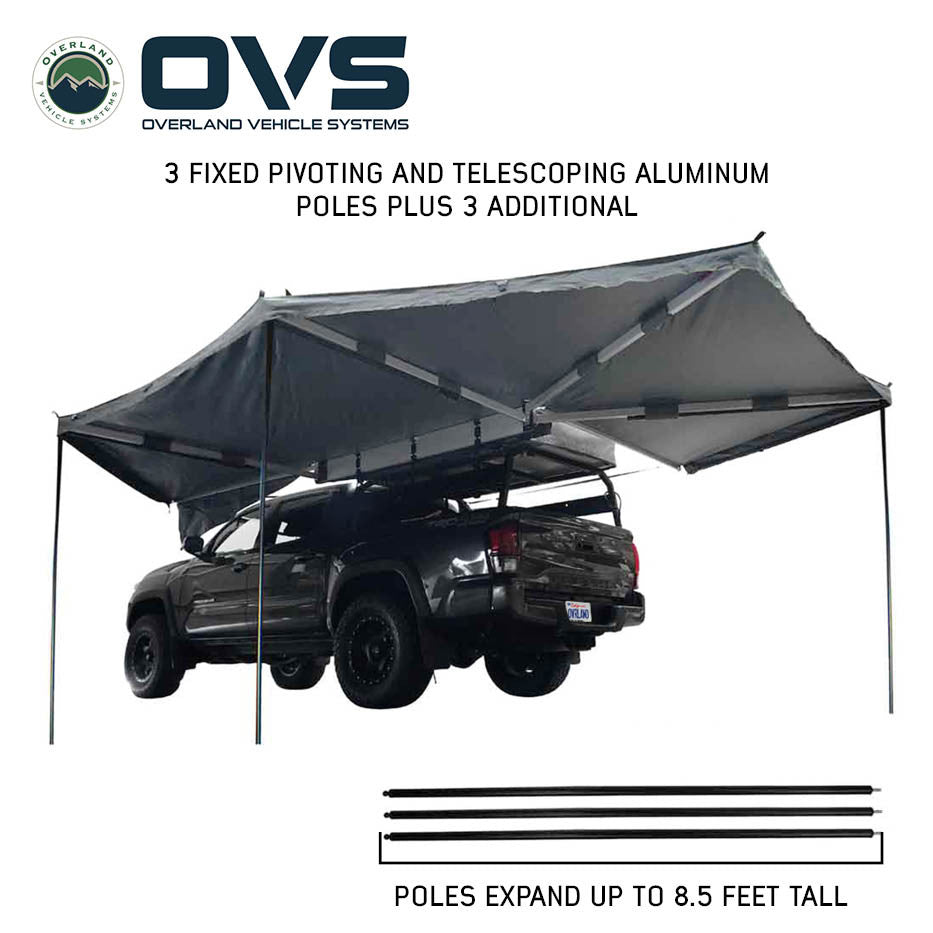 OVS HD Nomadic 270 Awning with Optional Walls – Overland Junction
