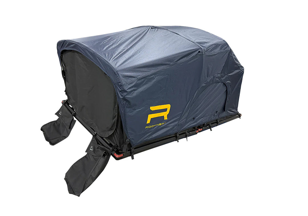 Meadowlark tent mounted on vehicle