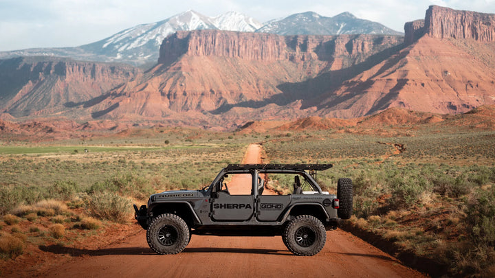 Quick detach Jeep roof rack