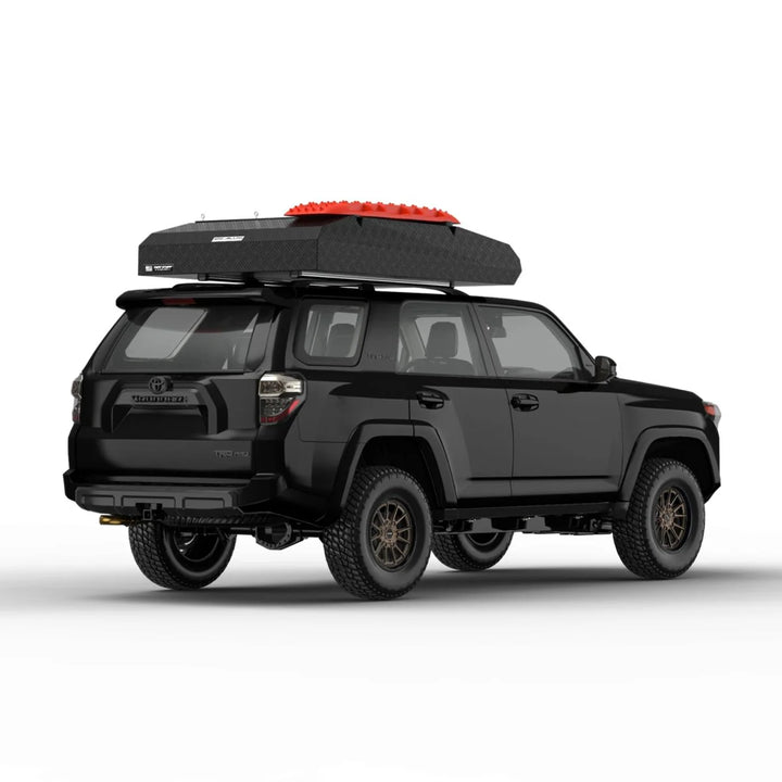 Stealth tent mounted on vehicle roof