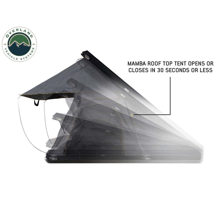 Compact hard shell roof tent