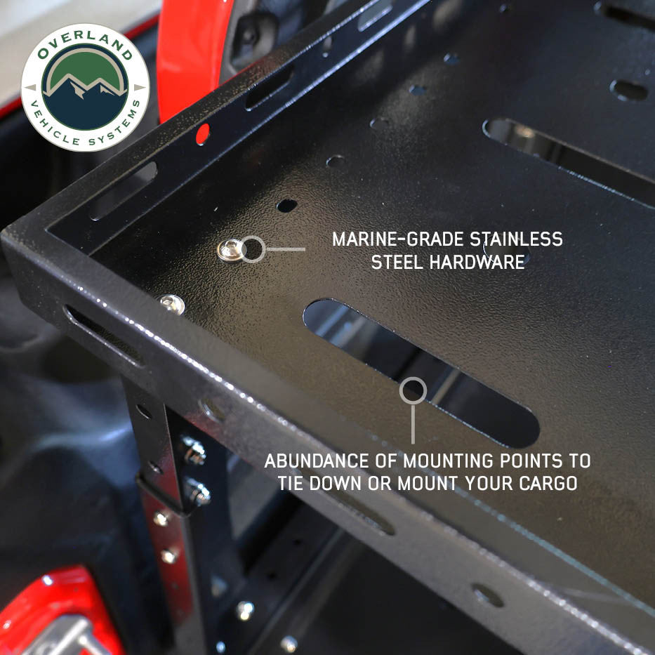 Jeep camping storage system
