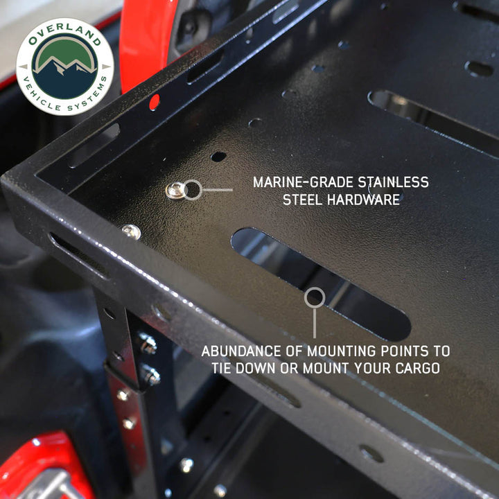 Jeep camping storage system
