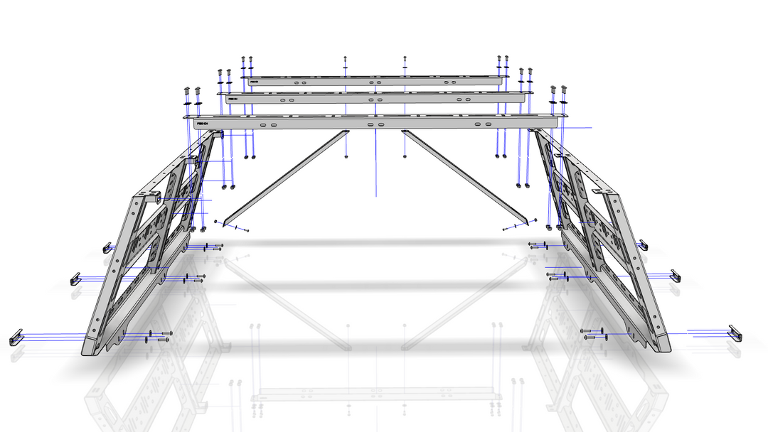 Cab Rack Drawing Ford F150 Bed Rack | Overland Bed Rack for Cargo | Overland Junction