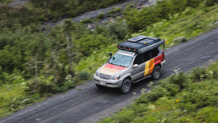 Adventure-ready Lexus GX470 roof rack