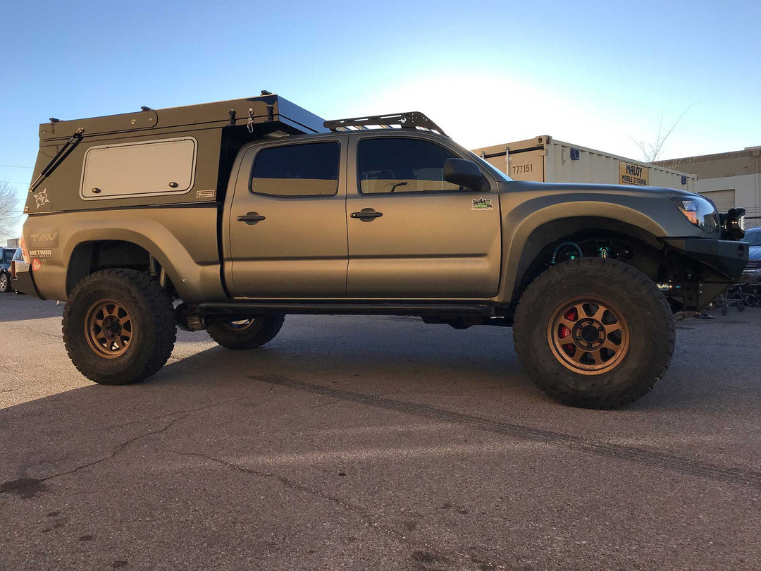 Adventure-ready Tacoma camper rack