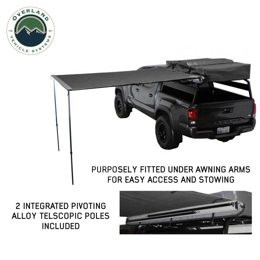 Pickup truck 90 awning setup
