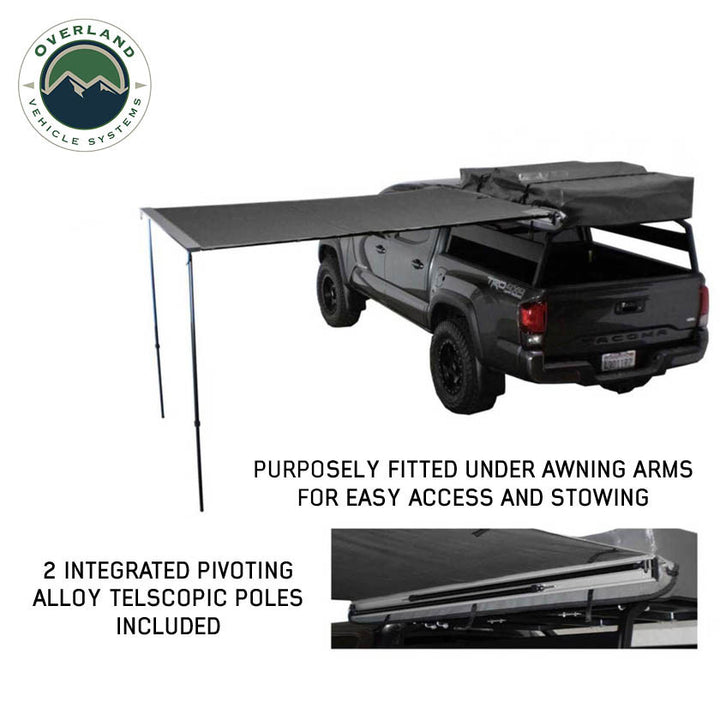 Pickup truck 90 awning setup