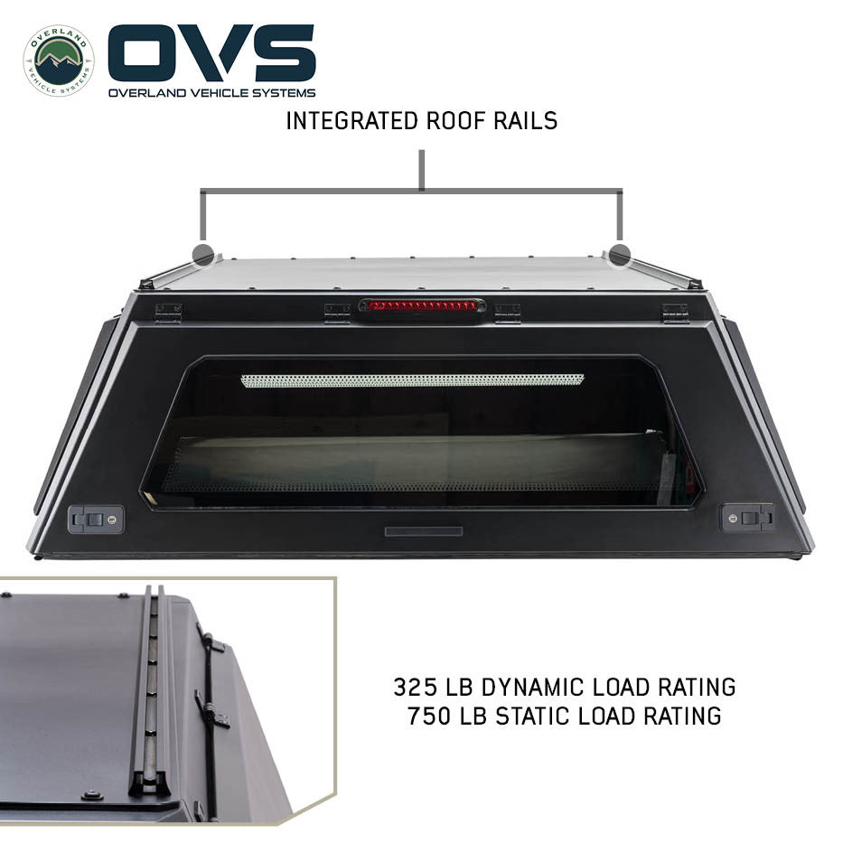 Gullwing side access door open on the Expedition Truck Cap