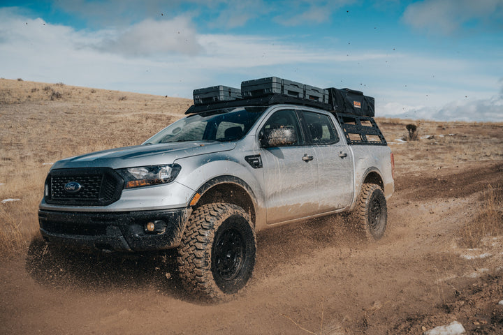 Durable CBI cab height bed rack
