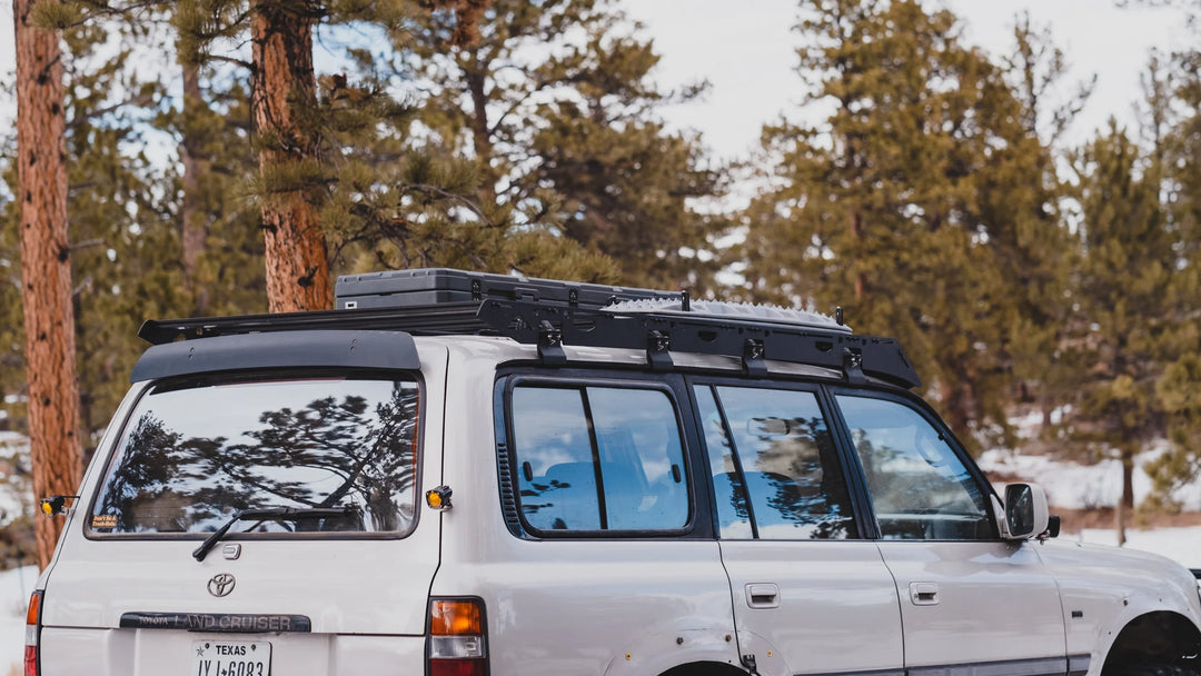 Rugged Land Cruiser roof rack system