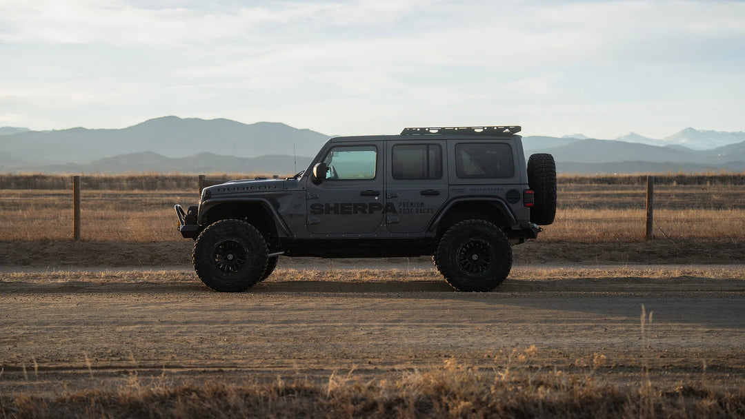 Compact Jeep roof rack system