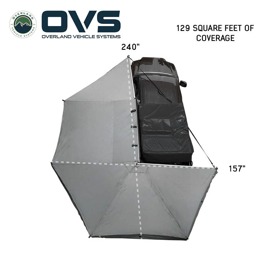 OVS HD Nomadic 270 Awning with Optional Walls – Overland Junction