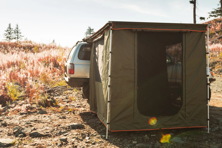 Rugged awning room for camping