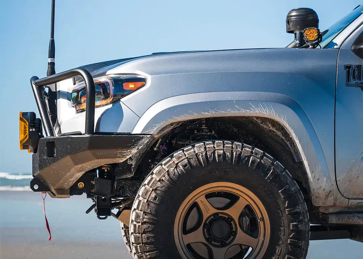 Durable steel front bumper