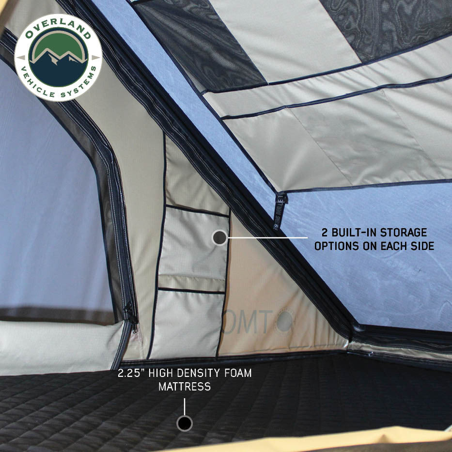 Tent shell detail showing durable finish