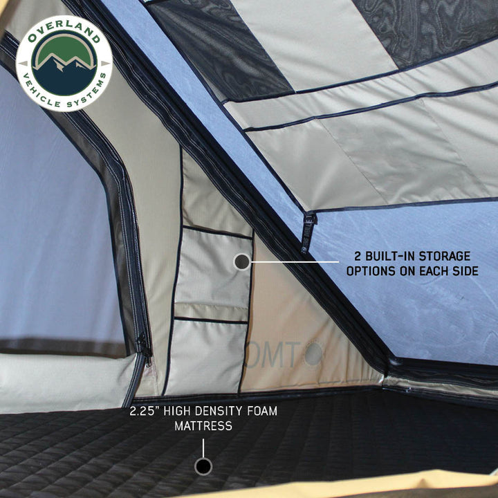 Tent shell detail showing durable finish