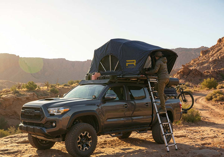 Roofnest rooftop tent with ladder