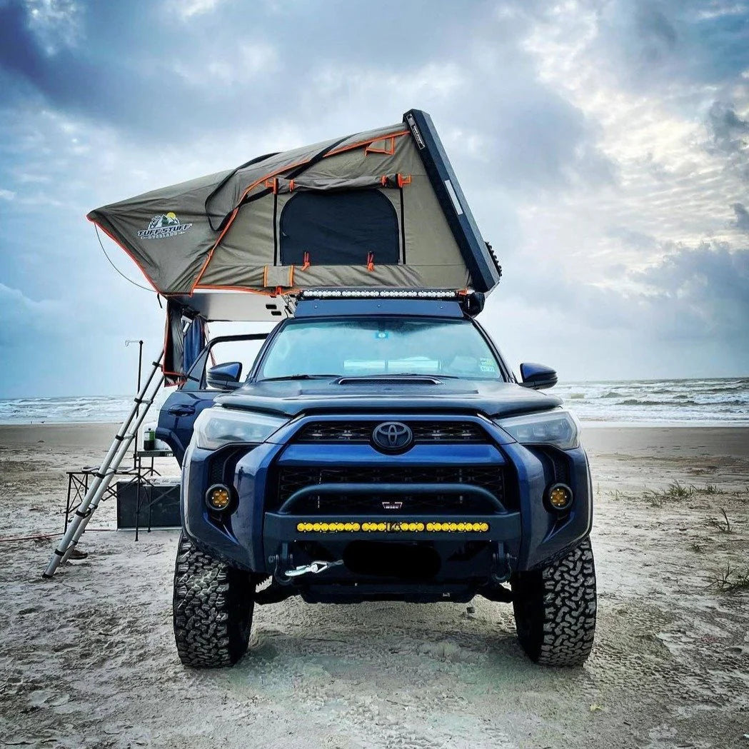 Tuff Stuff rooftop tent close-up