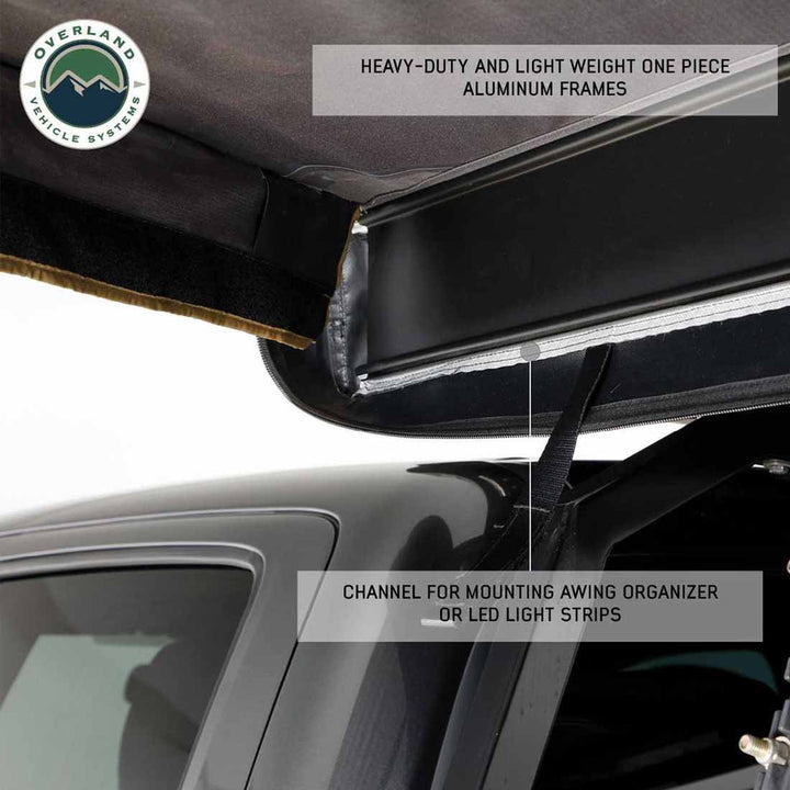 Durable aluminum frame awning system