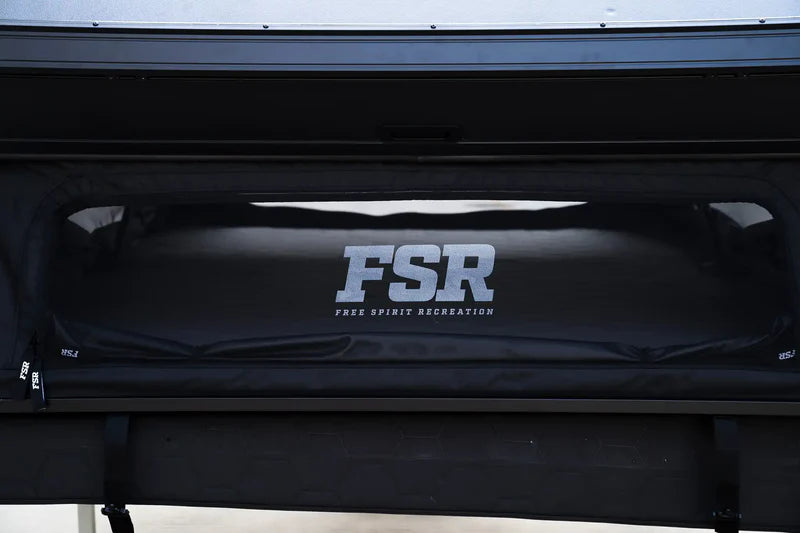 rooftop tent with sleek aerodynamic shell