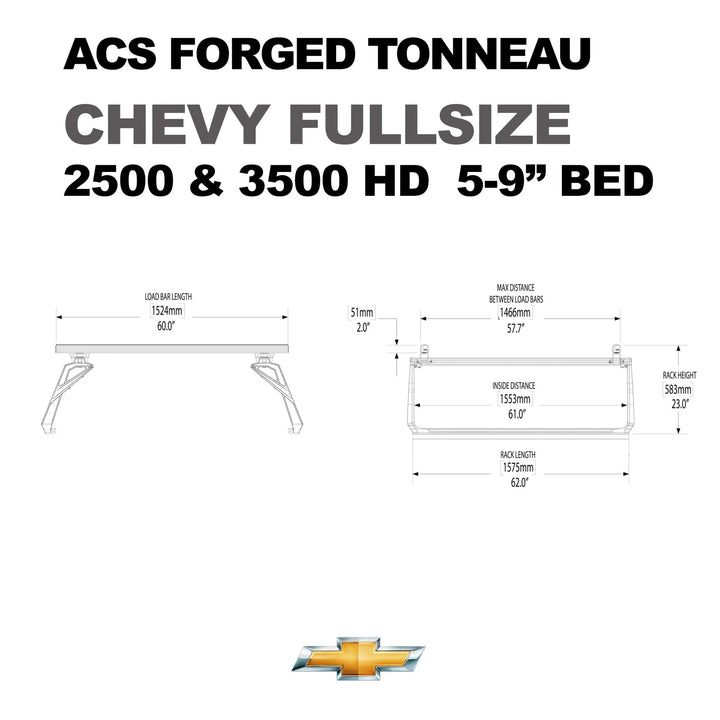 Chevrolet Bed Rack Rails TONNEAU