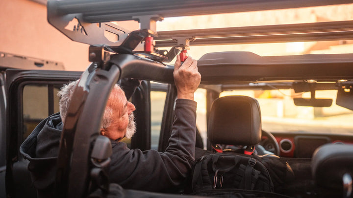 Jeep Wrangler rooftop tent mount