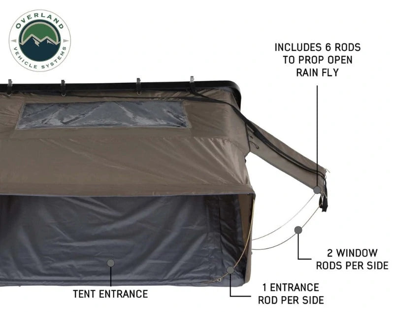 Overland Vehicle Systems Bushvled Roof Top Tent Rainfly
