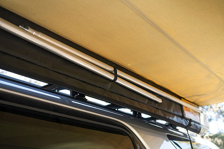 Folded awning bag