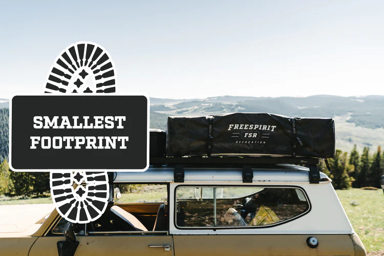 Freespirit Recreation High Country Series - 80" Premium - Roof Top Tent small footprint