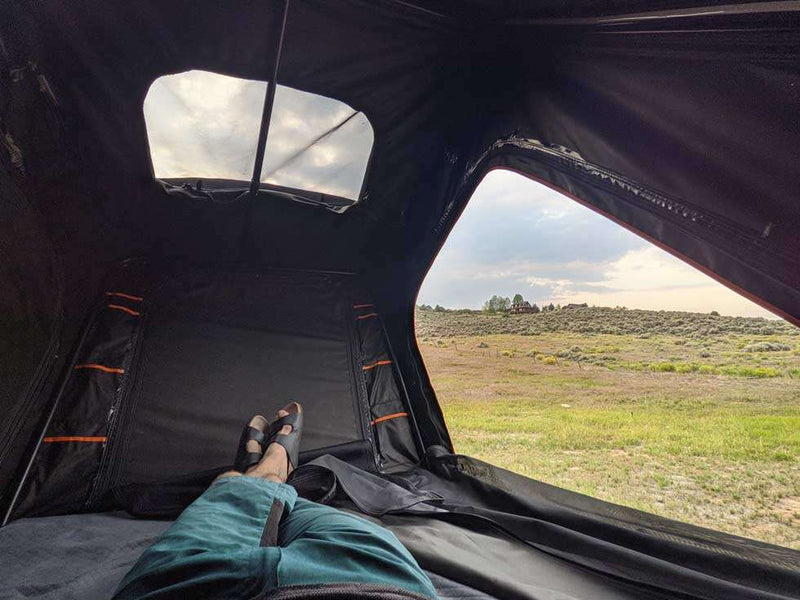 Roofnest Falcon Pro roof top tent view from the inside