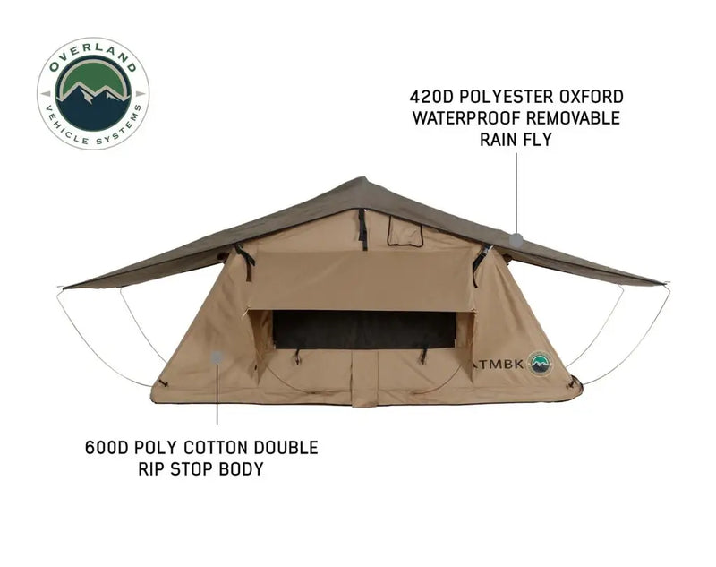 OVERLAND VEHICLE SYSTEMSTMBK3 PERSON ROOF TOP TENT materials