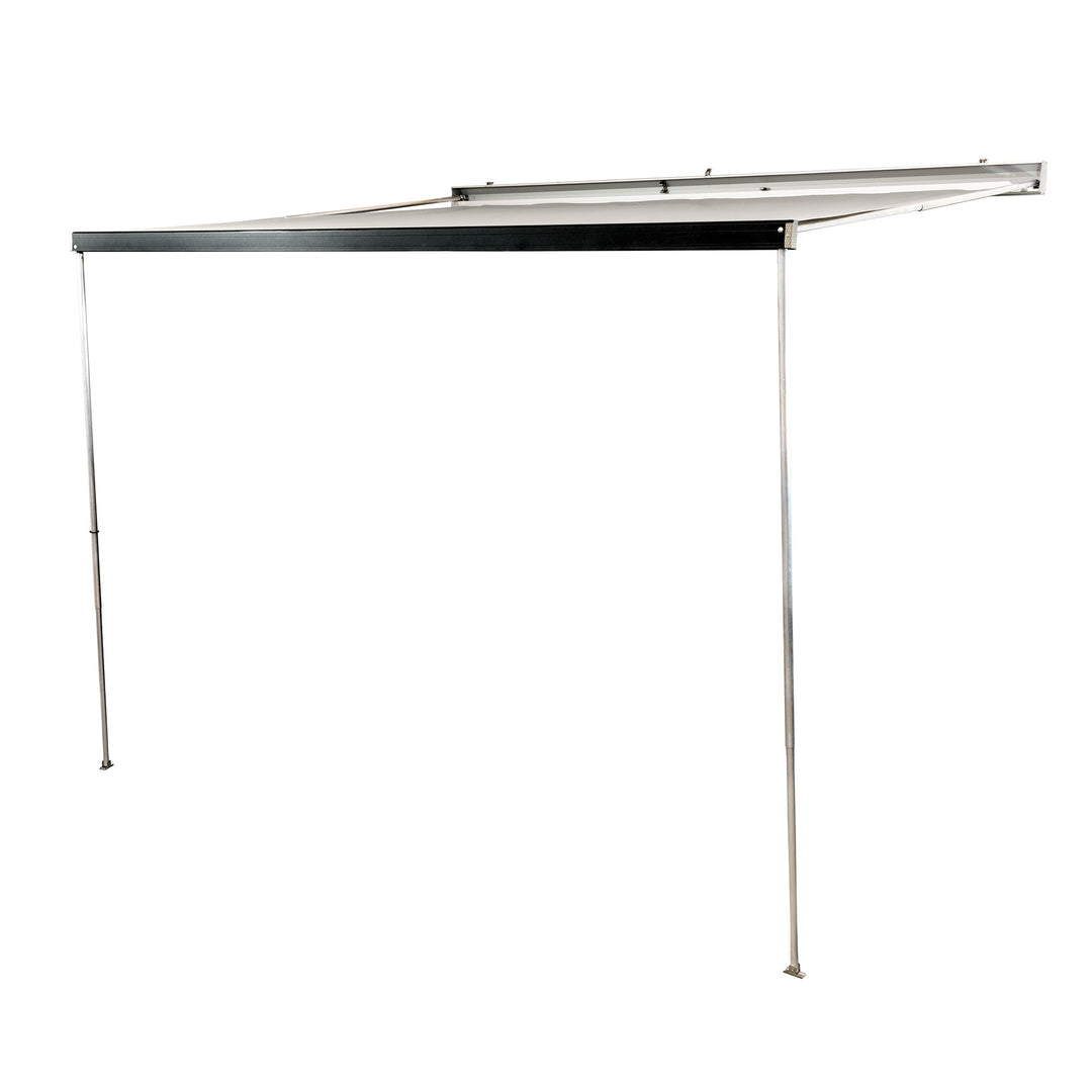 Slim aluminum case awning