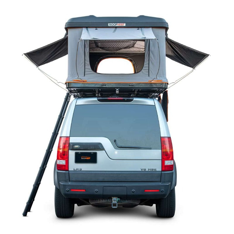 Roofnest Sparrow 2 XL Roof Top Tent back view Land Rover