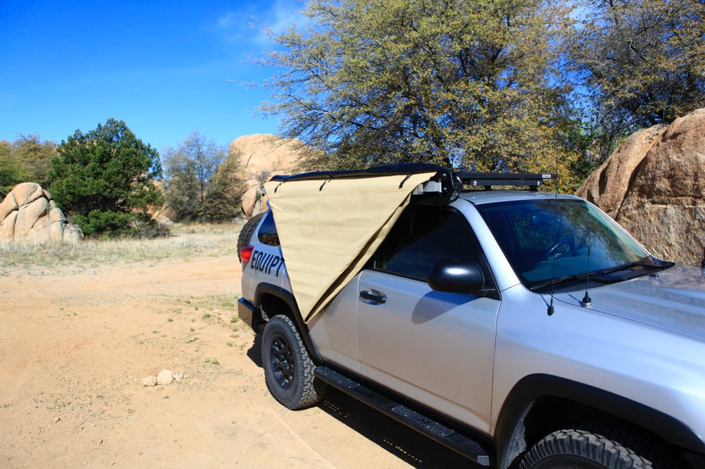Crossover vehicle awning