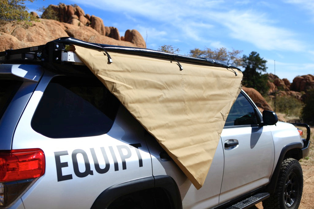 Shade awning compact rigs