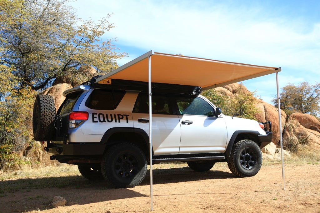 Folded awning bag