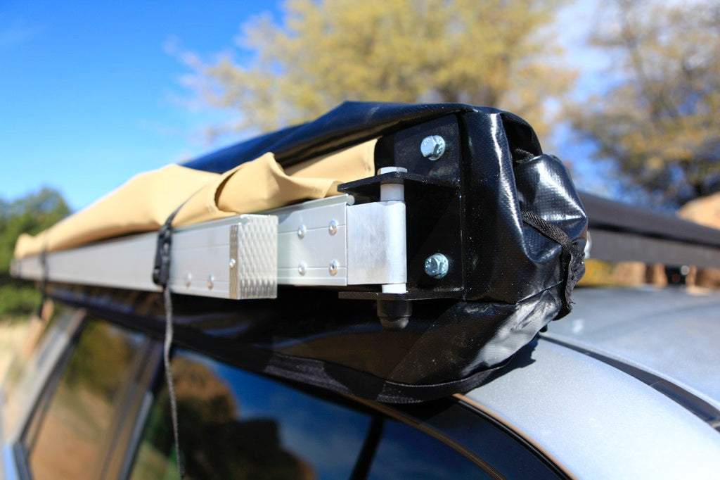 Tailgate awning setup