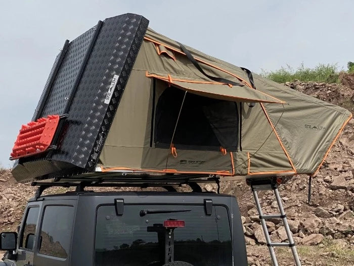Tuff Stuff Stealth™ Aluminum Side Open Tent (3 Person) Closer Look tent.jpg