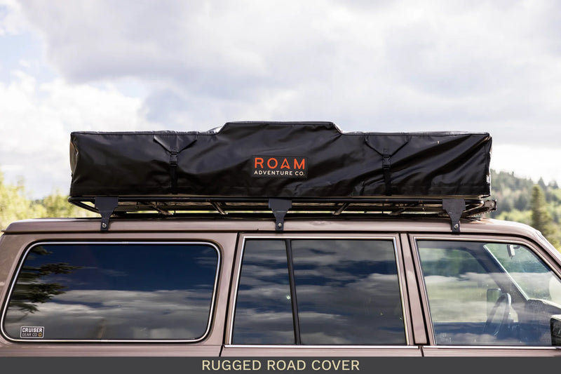 Roam Vagabond XL tent closed and ready with travel cover