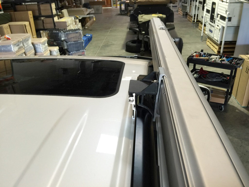 Durable steel awning mount  