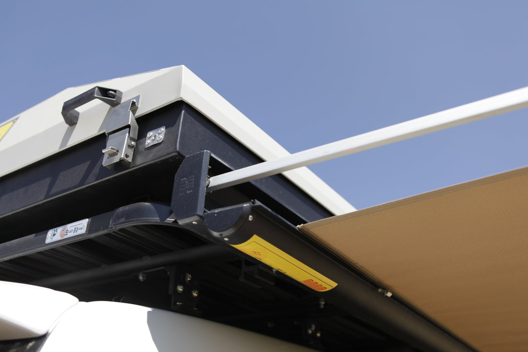 beige canopy awning