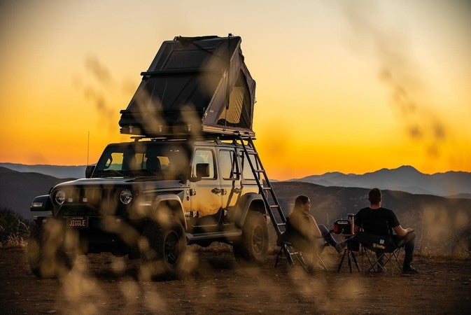Roofnest Falcon Pro rooftop tent sunset lifestyle