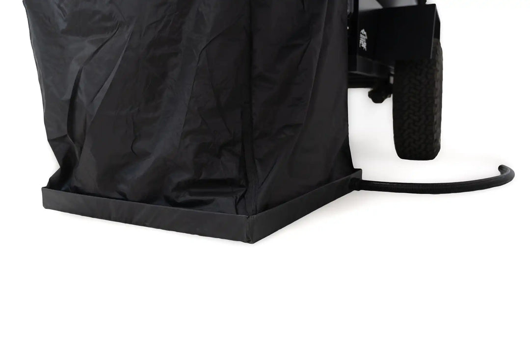 Shower awning with removable roof